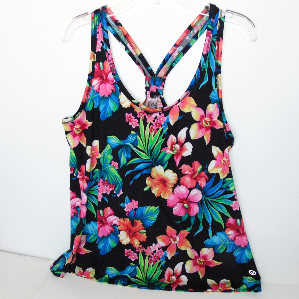 Vogo Athletica Floral Athletic Tank Top Size M